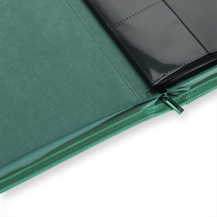 Vault X - 12-Pocket Exo-Tec® Zip Binder - Metallic Green