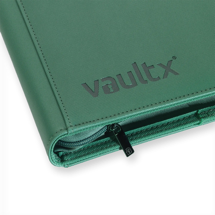 Vault X - 12-Pocket Exo-Tec® Zip Binder - Metallic Green
