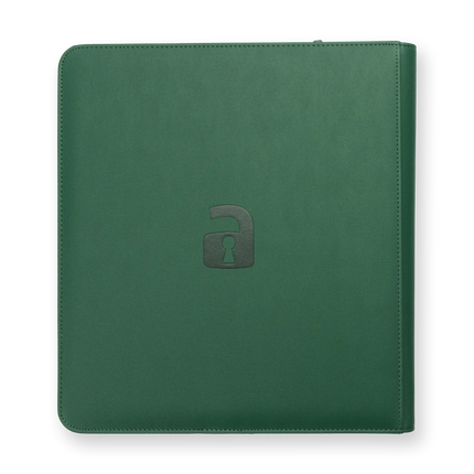 Vault X - 12-Pocket Exo-Tec® Zip Binder - Metallic Green