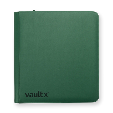 Vault X - 12-Pocket Exo-Tec® Zip Binder - Metallic Green