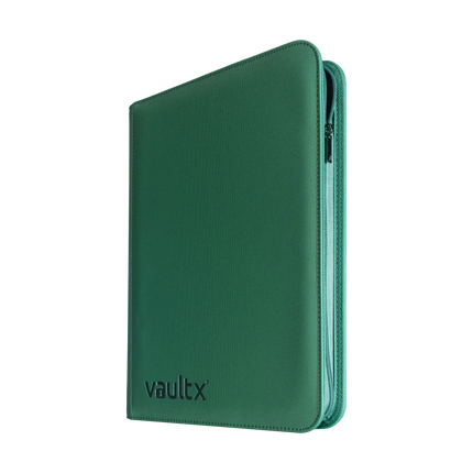 Vault X - 9-Pocket Exo-Tec® Zip Binder - Metallic Green