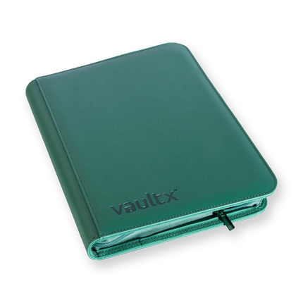 Vault X - 9-Pocket Exo-Tec® Zip Binder - Metallic Green