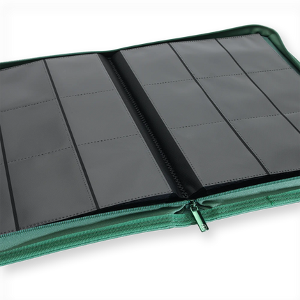 Vault X - 9-Pocket Exo-Tec® Zip Binder - Metallic Green