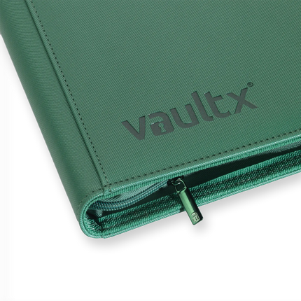 Vault X - 9-Pocket Exo-Tec® Zip Binder - Metallic Green