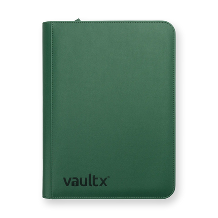 Vault X - 9-Pocket Exo-Tec® Zip Binder - Metallic Green