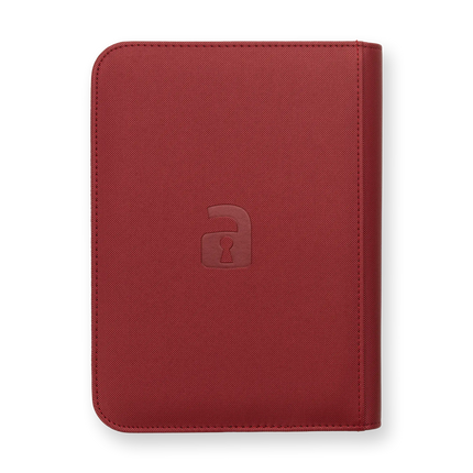 Vault X - 4-Pocket Exo-Tec® Zip Binder - Metallic Red