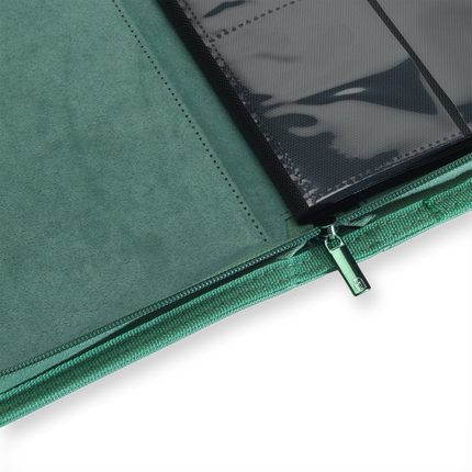 Vault X - 4-Pocket Exo-Tec® Zip Binder - Metallic Green