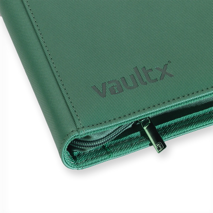 Vault X - 4-Pocket Exo-Tec® Zip Binder - Metallic Green