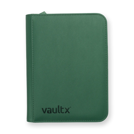 Vault X - 4-Pocket Exo-Tec® Zip Binder - Metallic Green