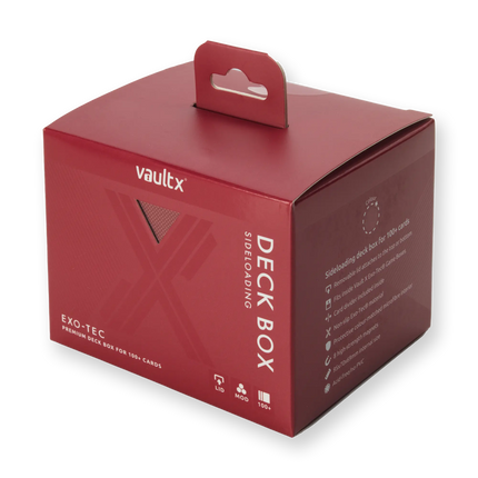 Vault X - Exo-Tec® Sideloading Deck Box 100+ - Metallic Red