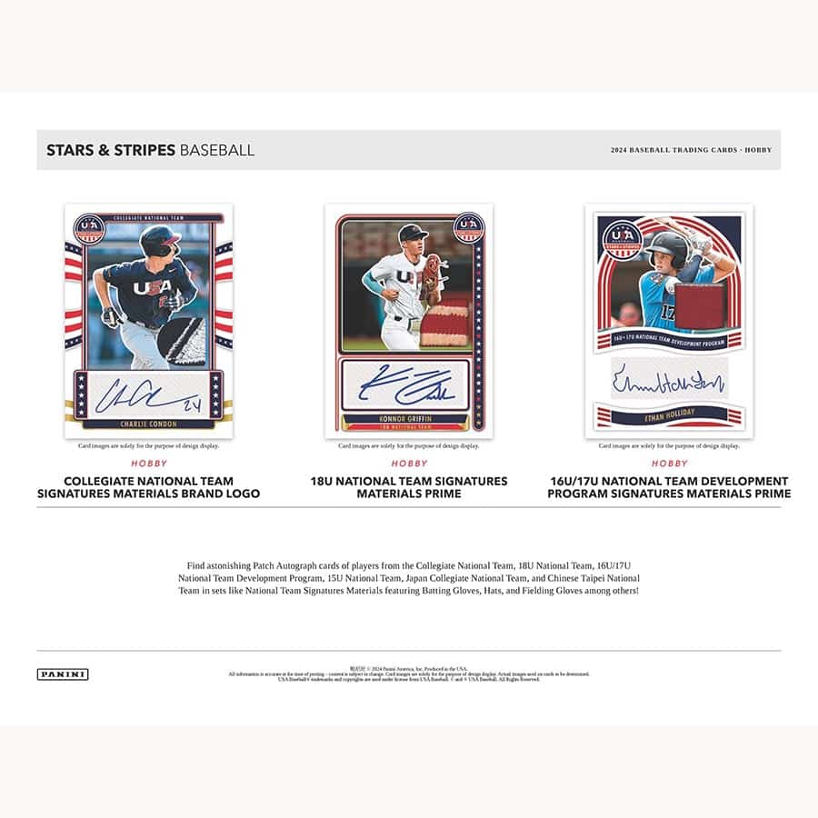 Panini - 2024 USA Stars & Stripes Baseball (MLB) - Hobby Box