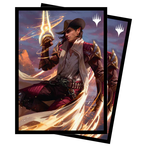 Outlaws of Thunder Junction Kellan, the Kid Key Art Deck Protector Sleeves (100ct) for Magic: The Gathering