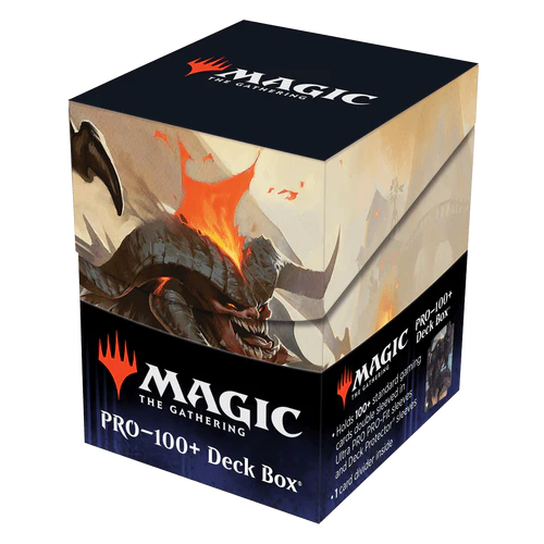 Outlaws of Thunder Junction Rakdos, the Muscle Key Art 100+ Deck Box® for Magic: The Gathering