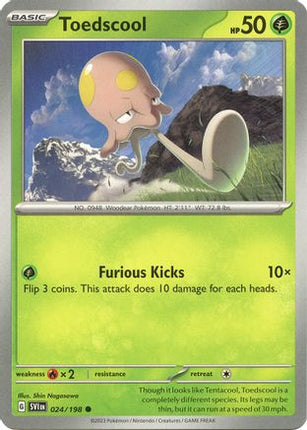 Pokemon TCG - Scarlet & Violet - Base Set - 24/198 - Toedscool - Common - Reverse Holofoil
