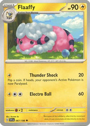 Pokemon TCG - Scarlet & Violet - Base Set - 67/198 - Flaaffy - Uncommon - Reverse Holofoil