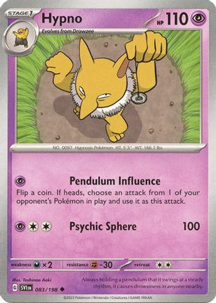 Pokemon TCG - Scarlet & Violet - Base Set - 83/198 - Hypno - Uncommon