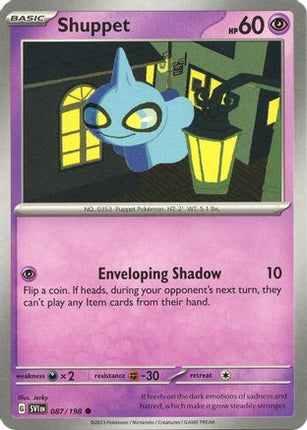 Pokemon TCG - Scarlet & Violet - Base Set - 87/198 - Shuppet - Common - Reverse Holofoil