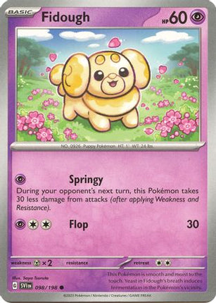 Pokemon TCG - Scarlet & Violet - Base Set - 98/198 - Fidough - Common - Reverse Holofoil