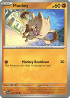 Pokemon TCG - Scarlet & Violet - Base Set - 107/198 - Mankey - Common