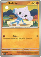Pokemon TCG - Scarlet & Violet - Base Set - 110/198 - Meditite - Common