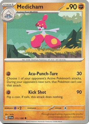 Pokemon TCG - Scarlet & Violet - Base Set - 111/198 - Medicham - Uncommon