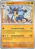 Pokemon TCG - Scarlet & Violet - Base Set - 114/198 - Lucario - Uncommon - Reverse Holofoil