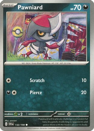 Pokemon TCG - Scarlet & Violet - Base Set - 132/198 - Pawniard - Common - Reverse Holofoil
