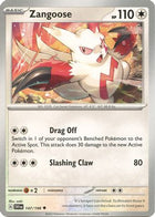 Pokemon TCG - Scarlet & Violet - Base Set - 147/198 - Zangoose - Uncommon