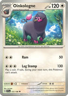 Pokemon TCG - Scarlet & Violet - Base Set - 157/198 - Oinkologne - Uncommon