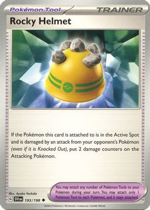 Pokemon TCG - Scarlet & Violet - Base Set - 193/198 - Rocky Helmet - Uncommon - Reverse Holofoil