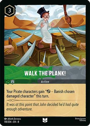 Lorcana TCG - Reign of Jafar - 118/204 - Walk the Plank - Uncommon - Foil
