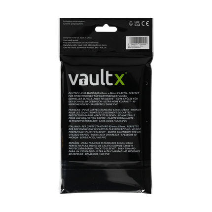 Vault X - Soft Card Sleeves (200 Pack)