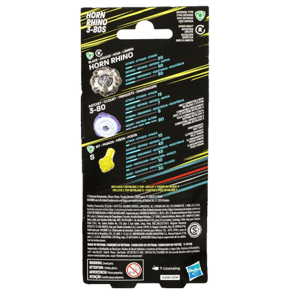 Beyblade X - Booster Pack Set - Horn Rhino 3-80S