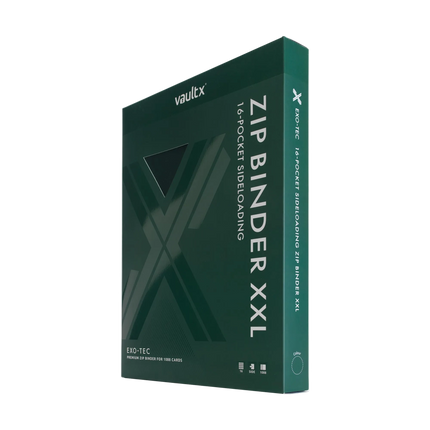 Vault X - 16-Pocket Exo-Tec® XXL Zip Binder - Green