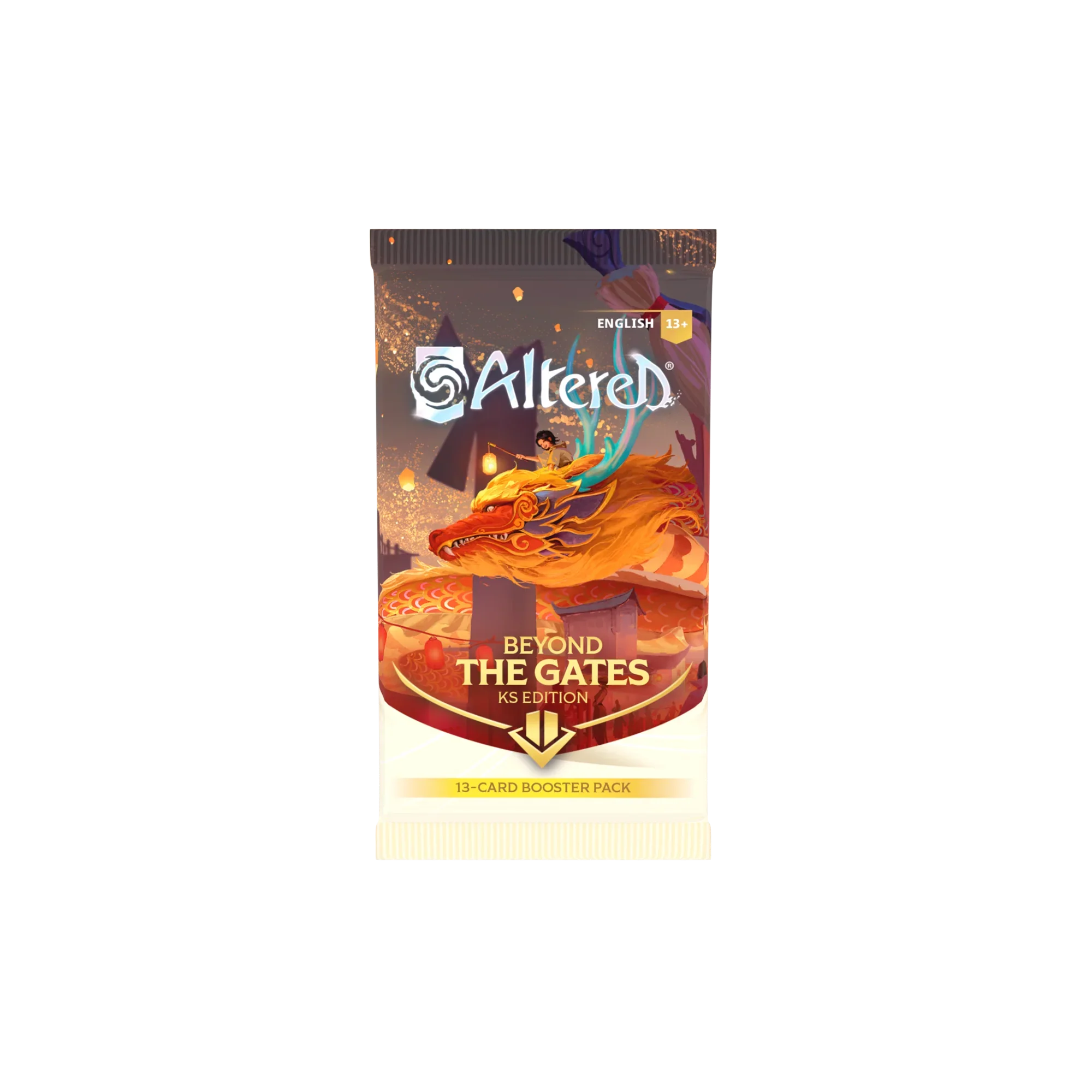 altered kickstarter booster box tcg Altered: Beyond the Gates Booster Box Tanuki Games changing world Altered TCG - Display Kickstarter