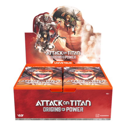 UniVersus CCG - Attack on Titan - Origins of Power Booster Box (24 Packs)