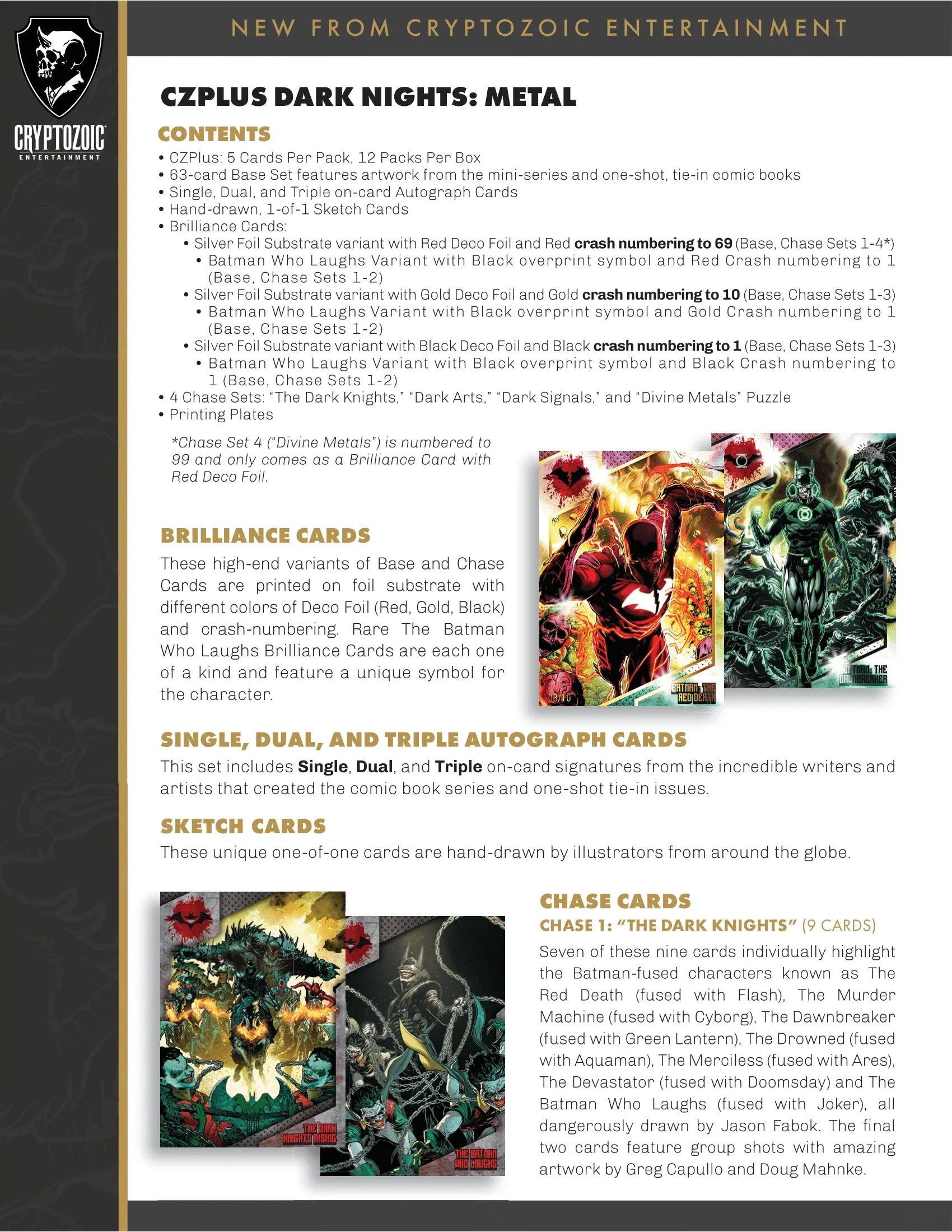 Cryptozoic Entertainment - 2024 CZPlus Dark Nights Metal Trading Cards ...