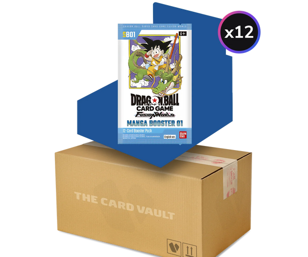 Dragon Ball Super CG - Manga Booster (SB01) - Display Case (12x Boxes) The Card Vault Dragon Ball Super CG - Manga Booster (SB01) - Display Case (12x Boxes) The Card Vault