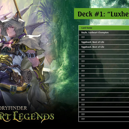 Shadowverse: Evolve - Gloryfinder - Luxheart Legends Starter Deck