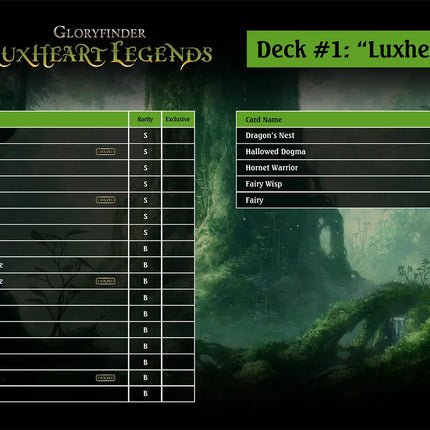 Shadowverse: Evolve - Gloryfinder - Luxheart Legends Starter Deck
