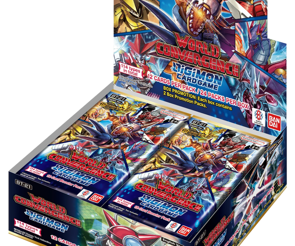 デジモンカード　BT21　box特典パック オメガモンキャンペーン　24枚セット デジモンカードゲーム BT-21 WORLD CONVERGENCE BOX」の収録