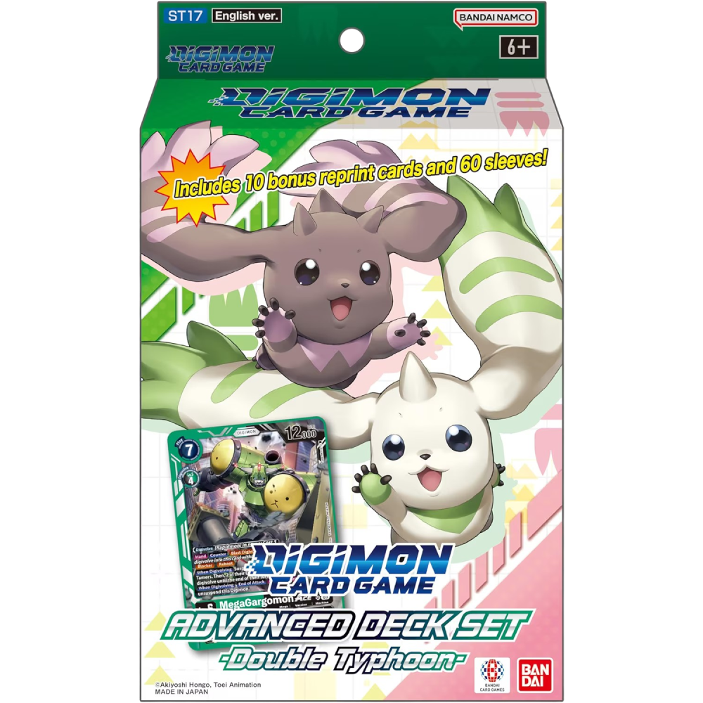 Jeu de cartes Digimon - Ensemble de deck avancé - Double Typhoon (ST17)