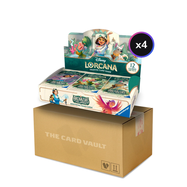 Disney - Lorcana TCG - Archazia's Island - Display Case (4x Boxes) The Card Vault Disney - Lorcana TCG - Archazia's Island - Display Case (4x Boxes) The Card Vault