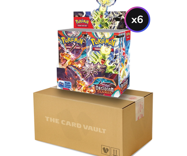 obsidian flames booster box case Pokemon TCG Scarlet & Violet: SV03 Sealed (6 Booster Boxes) Cards vary by pack. Pokemon Obsidian Flames Booster Box