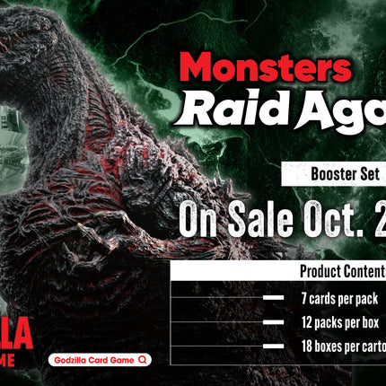 Godzilla Card Game - G: Monsters Raid Again (BP02) - Display Case (18x Booster Boxes)