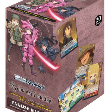Weiss Schwarz - Sword Art Online Alternative: Gun Gale Online - Display Case (16x Booster Boxes) (Reprint)