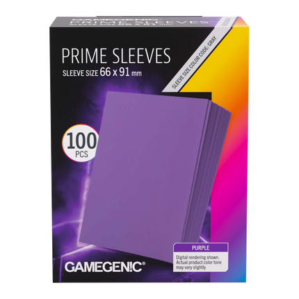 Gamegenic - Prime Sleeves Purple 66x91 (100 ct.)