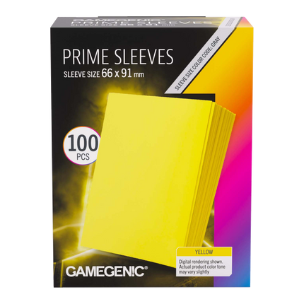Gamegenic - Prime Sleeves Yellow 66x91 (100 ct.)