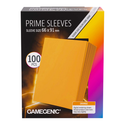 Gamegenic - Prime Sleeves Orange 66x91 (100 ct.)