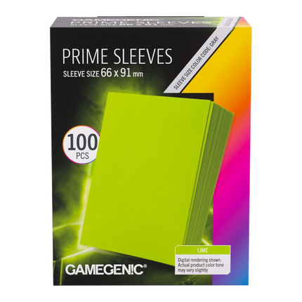 Gamegenic - Prime Sleeves Lime 66x91 (100 ct.)